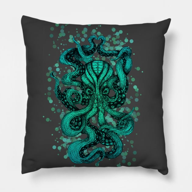 Octopus No. 2 Pillow by Gringoface