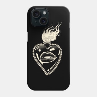 Sacred Kiss - Beige Phone Case