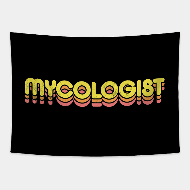 Retro Mycologist Tapestry by rojakdesigns