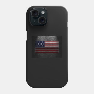 American Flag Stone Texture Phone Case