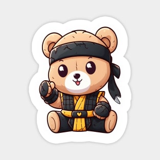 Cute Ninja Clan Bear Kawaii Magnet