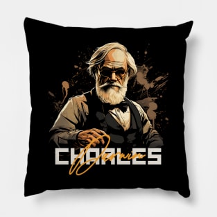 Charles Darwin Pillow