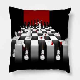 A Bloody Chess Game Pillow