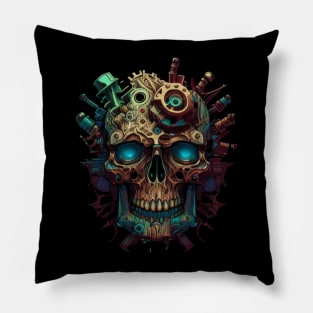 Robot skull Pillow