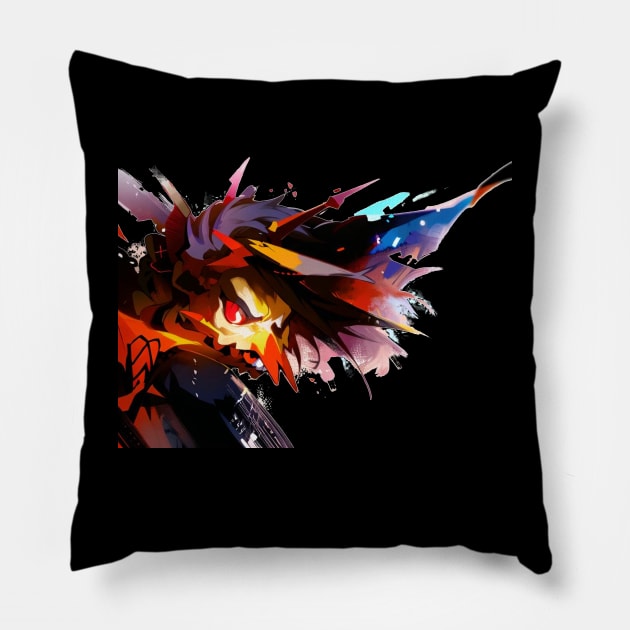 Yellow Goblin Right Demon Wing Pillow by gkillerb