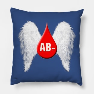 Blood Type AB Negative - Angel Wings Pillow