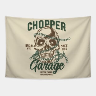 Chopper Garage Tapestry