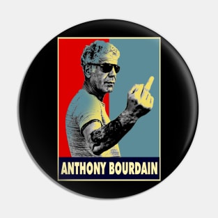 Retro Anthony Bourdain Fist Pin