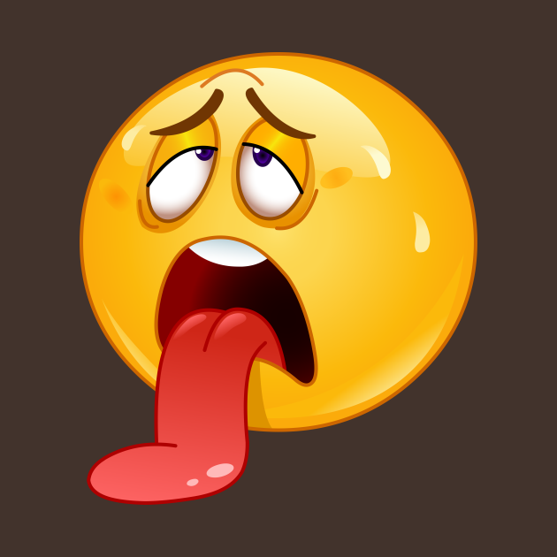 Exhausted Emoji Emoticon Emoji TShirt TeePublic