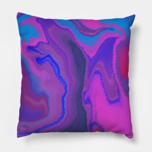 Euphoric acrylic pour pattern Pillow