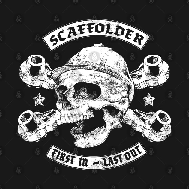 Scaffolder Skull Logo by Black Tee Inc