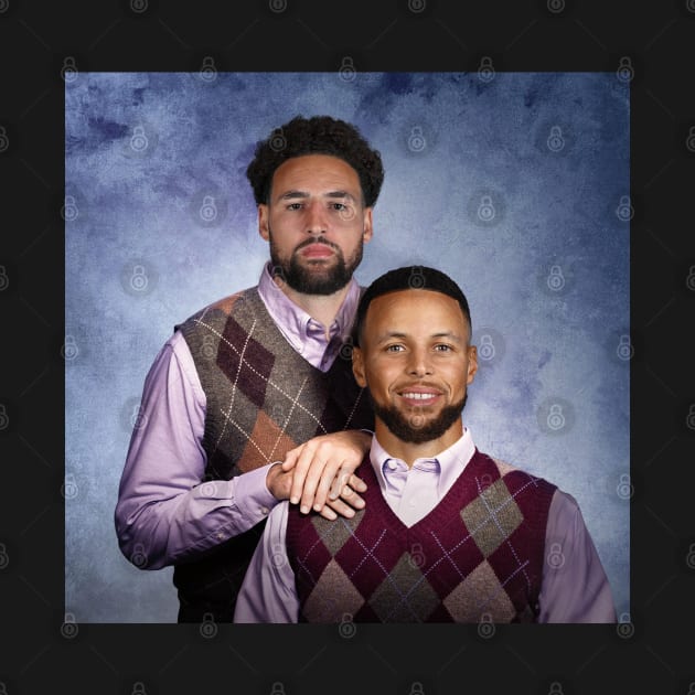 Klay and Steph - Step Brothers by Buff Geeks Art