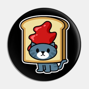 Toast Cat Pin