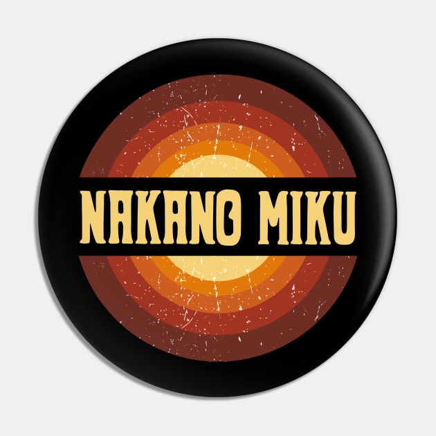 Vintage Proud Name Miku Anime Gifts Circle Pin by Amir Dorsman Tribal