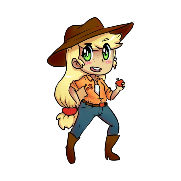 Chibi Applejack by Spacey’s