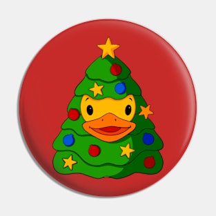 Christmas Tree Rubber Duck Pin