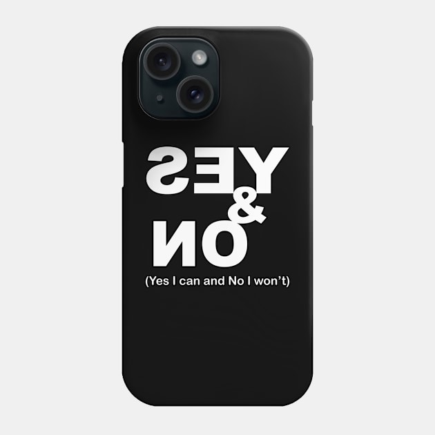 YES AND NO Phone Case by IconsPopArt