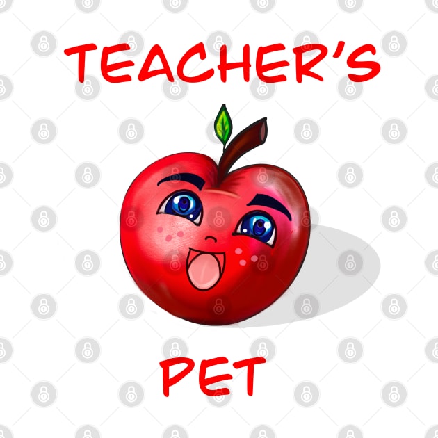 The best teacher appreciation day gift teacher’s pet - gifts for teachers Smiling anime manga red apple by Artonmytee