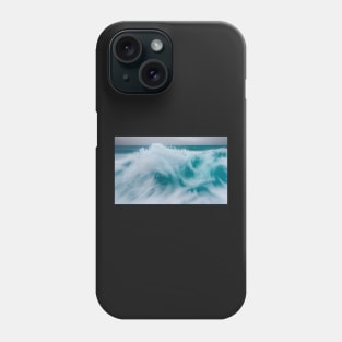 Blue ocean wave foam Phone Case