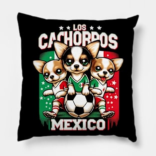 Chihuahua Soccer Futbol Los Cachorros Mexico #2 Pillow