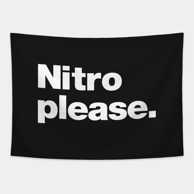 Nitro Please - Top Fuel Drag Racing fan Tapestry by retropetrol