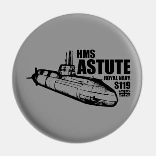 HMS Astute (S119) Pin