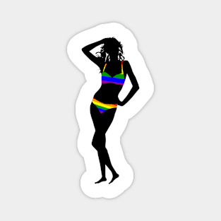 Rainbow bikini Magnet