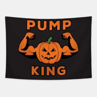 Pumpking Pumpkin Halloween Fitness Gym Workout Tapestry