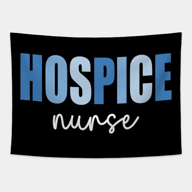 Retro Hospice Nurse Print For Nursing Student Hospice Nurse Tapestry by WildFoxFarmCo