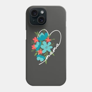 Mama Heart Floral Gift for Mom Phone Case