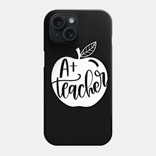 A+ teacher (white) Phone Case