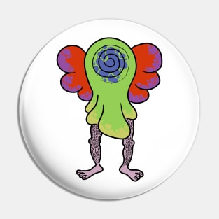 Psychedelic man-fairy Pin