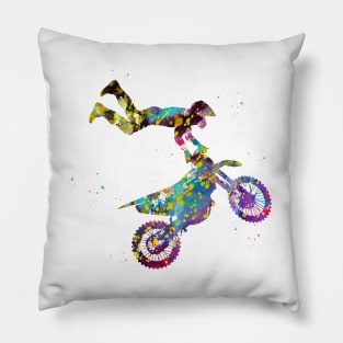 Motocross Dirt Bike Pillow