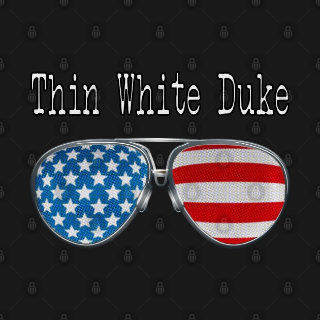 AMERICA PILOT GLASSES THIN WHITE DUKE by SAMELVES