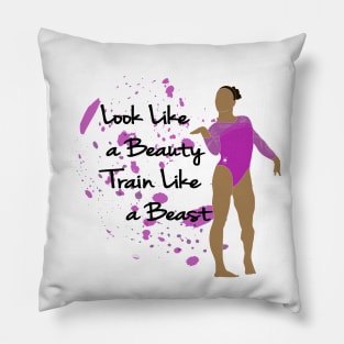 Purple Gymnastics Quote Pillow