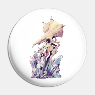 Triceratops Crystals Pin