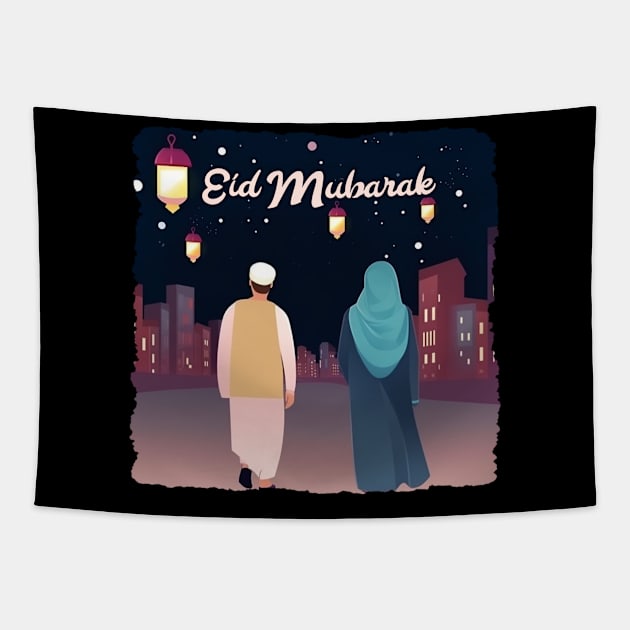 Eid mubarak Tapestry by Pixy Official