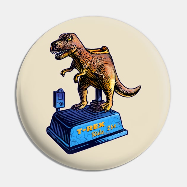 T-Rex Ride Pin by ChetArt