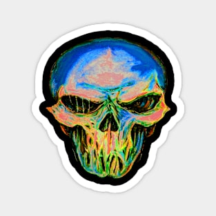 Deadly Silence blue pink Magnet