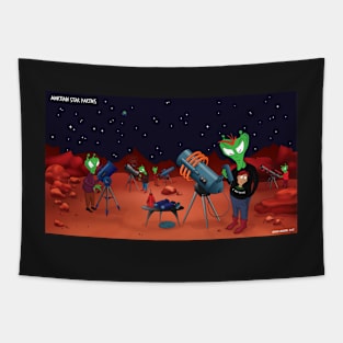Martian Star Party Tapestry