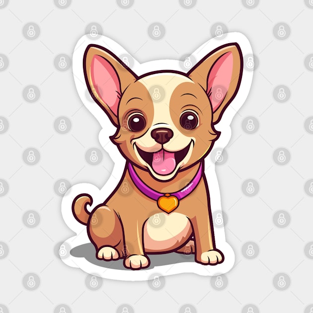 Cartoon Cute Kawaii Chihuahua Magnet by SimplyIdeas