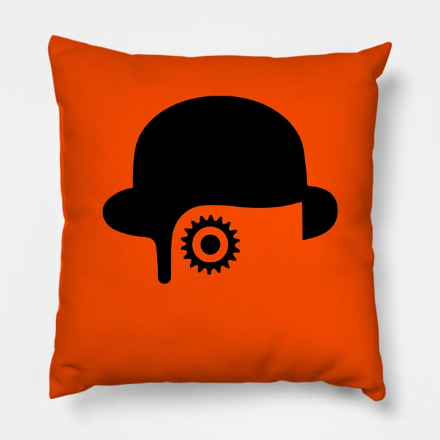 An orange that works like a clock Pillow by undergroundnotes