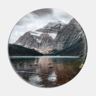 Jasper National Park Mountain Snowy Peak Photo V2 Pin