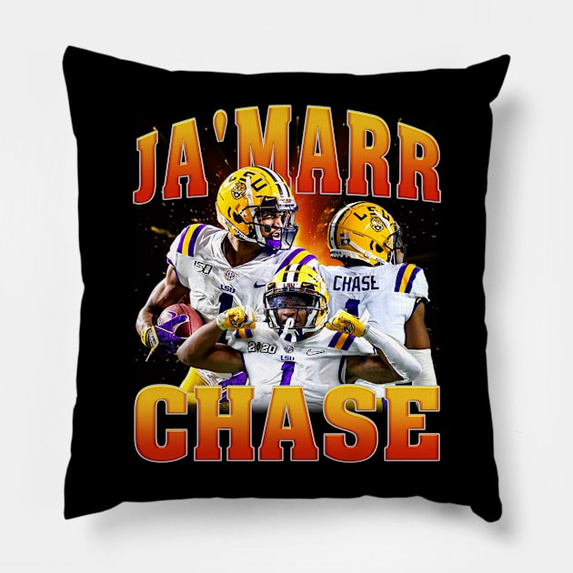 Ja'marr Chase Pillow by bmbg trian