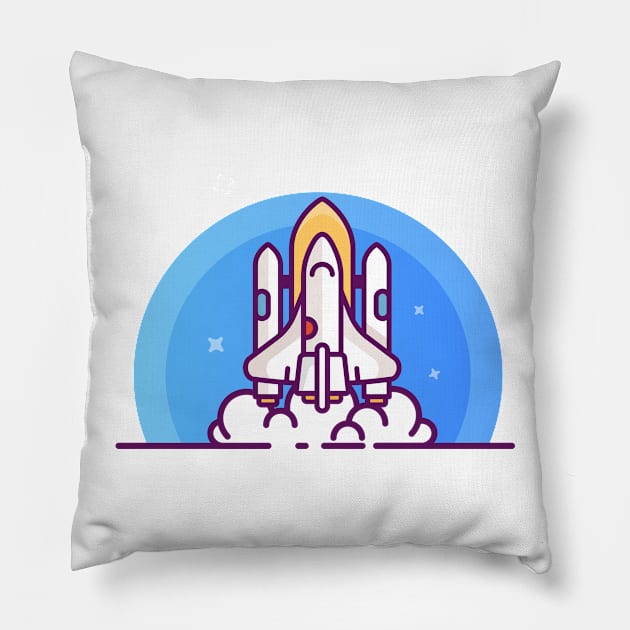 Rocket Man Pillow by whitehotmonkey