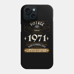 Vintage Since 1971 Retro 50th Birthday Gifts Phone Case