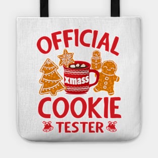 Official Cookie Tester Shirt Christmas Baking Team Holiday Tote