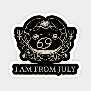 Born in July – Cancer Zodiac Design Magnet
