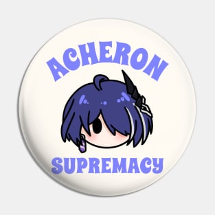 Honkai star rail acheron supremacy chibi typography game | Morcaworks Pin