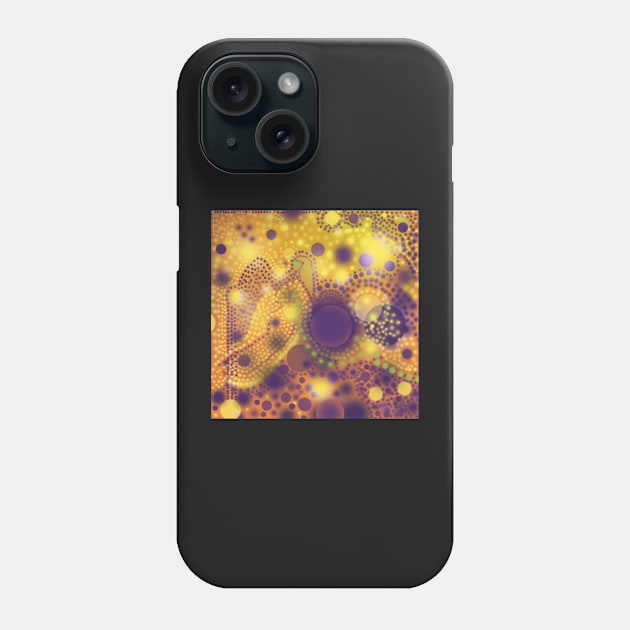 Colorful Neon Dots Pattern Phone Case by CrazyCraftLady